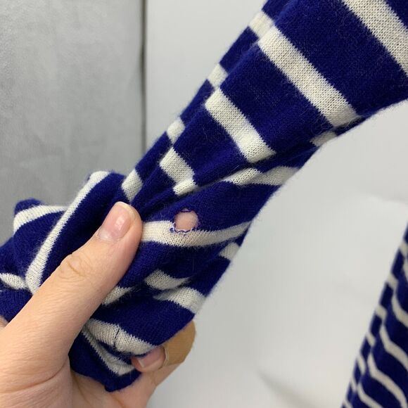 Demylee NY Cashmere Sweater Womens M Medium Anthropologie Striped Pullover *READ - Picture 5 of 15